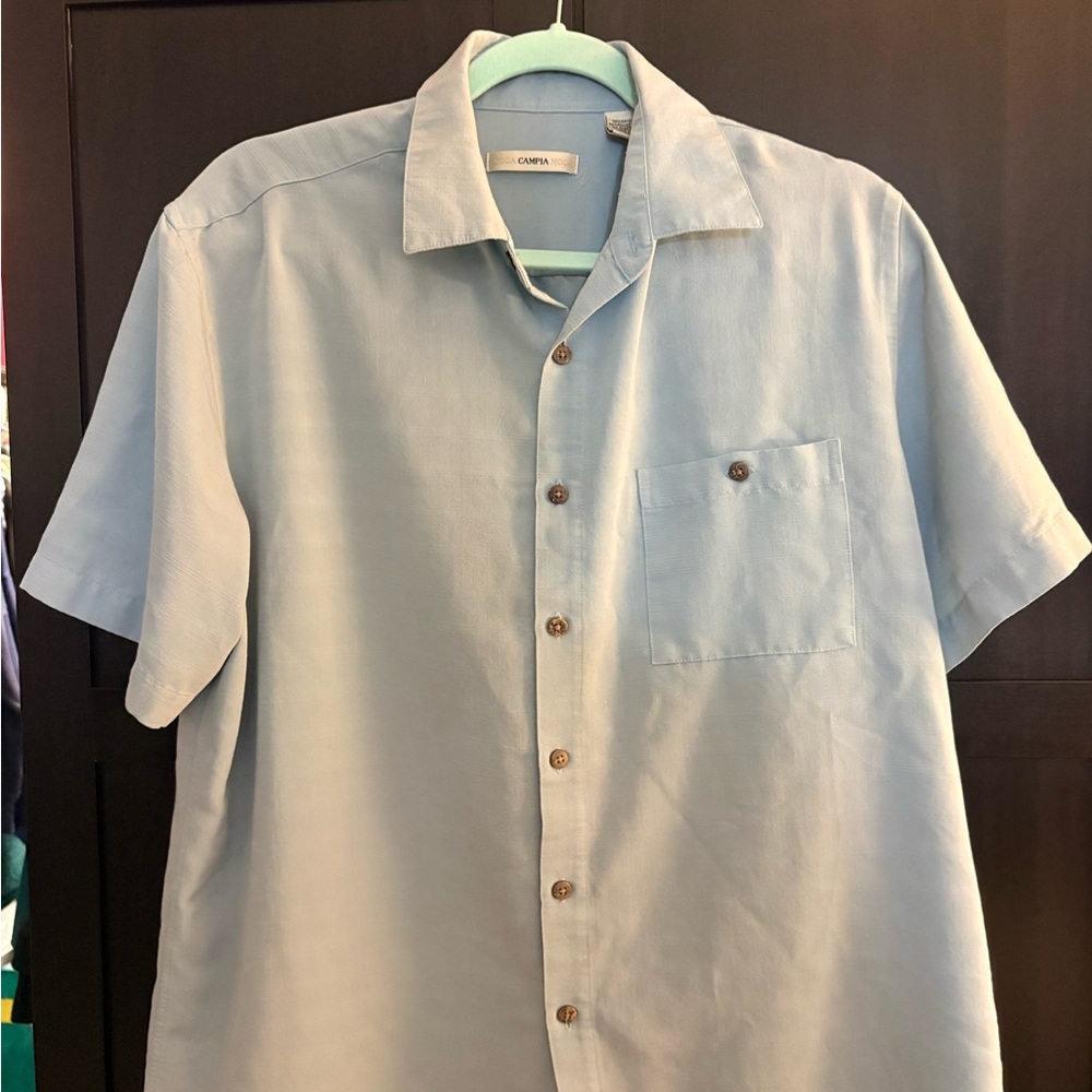 Light Blue Casual Button Down Shirt